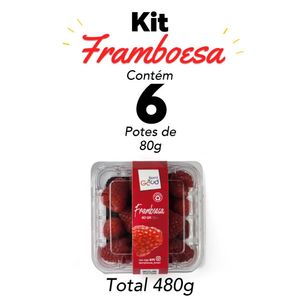 Kit Framboesa Fresca 6 potes 480g