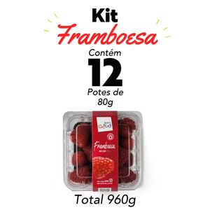 Kit Framboesa Fresca 12 potes 960g