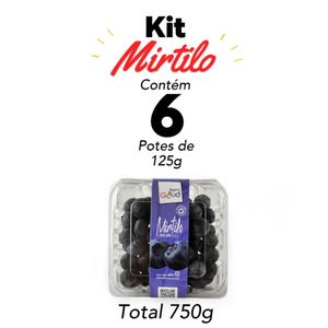 Kit Mirtilo Fresco 6 potes 750g