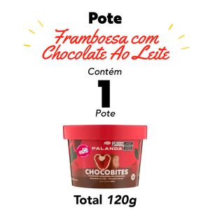 FRAMBOESA COM CHOCOLATE AO LEITE 120G