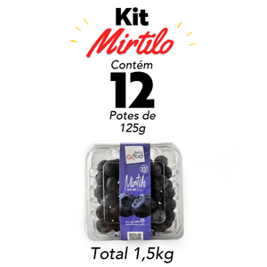 Kit Mirtilo Fresco 12 potes 1,5kg