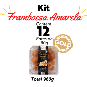 Kit Framboesa Amarela 12 Potes 960g