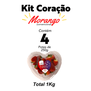 Kit Coração Morango 1kg