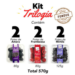 Kit Trilogia 6 potes + Fondue