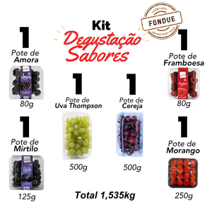 Kit Degustação Sabores + Fondue